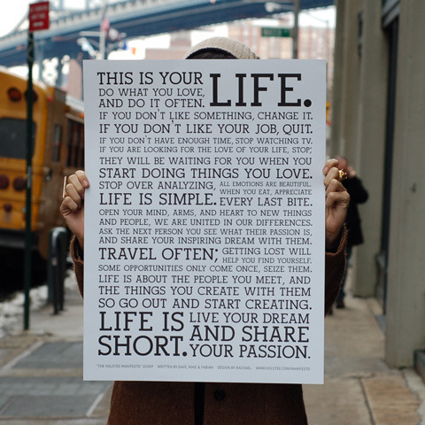 Holstee Manifesto